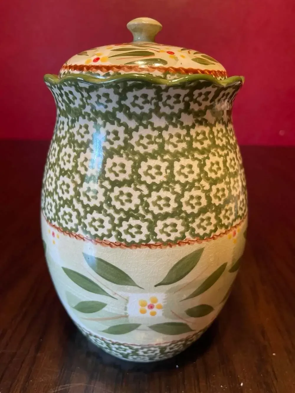 Temp-tations Old World Green Canister Set